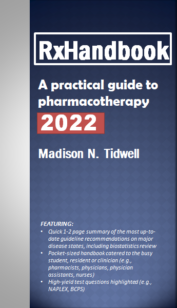 RxHandbook: A Practical Guide To Pharmacotherapy 2022 - RxHandbook