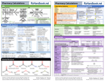 ⭐Special Bundle⭐ RxHandbook 2024 + Pharmacy Calculations Pocket Guide - Image 5