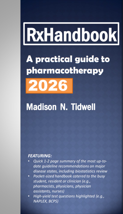 RxHandbook: A Practical Guide to Pharmacotherapy 2026